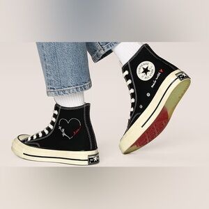 Converse ‘Made with Love’ High Top Black (171158F) Men Size 8 / Women 10